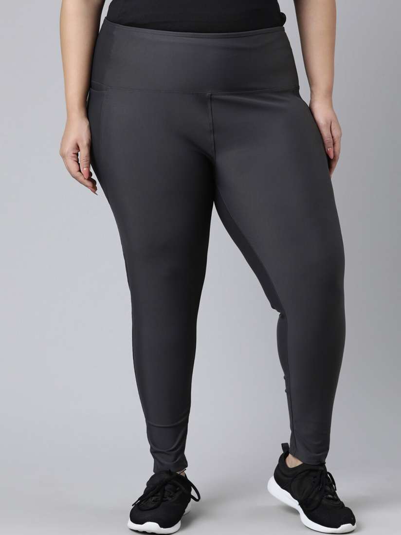 Buy Go Colors Women Charcoal Black Solid Slim Fit Ankle Length Leggings Leggings for Women 20757630 Myntra