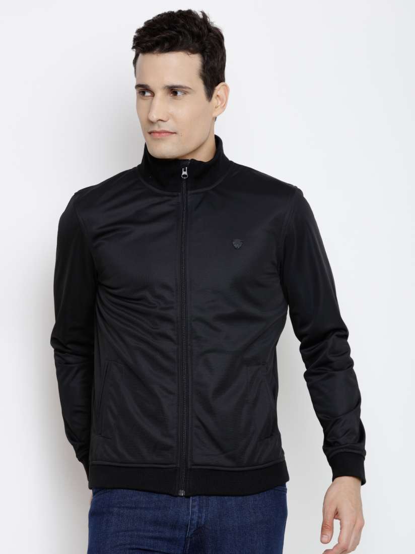 Buy John Players Men Black Solid Bomber Jacket Jackets for Men 2075963 Myntra