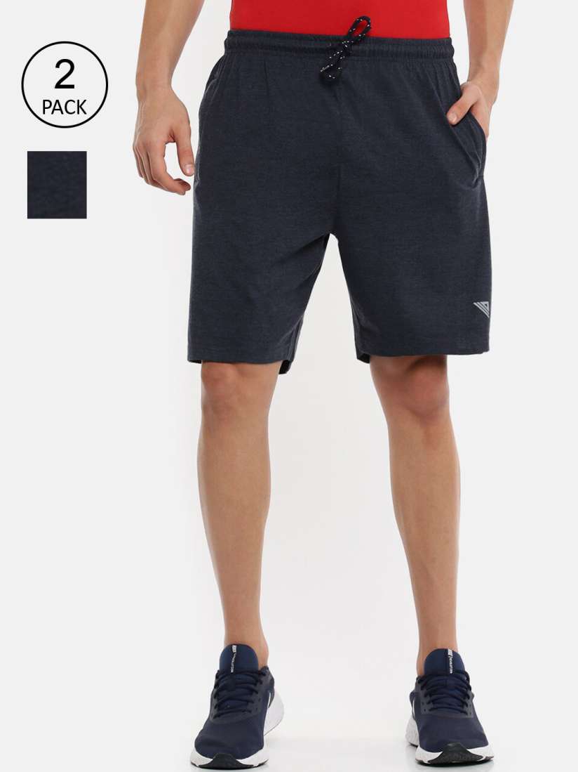 Buy Ramraj Men Blue Pack Of 2 Slim Fit Cotton Sports Shorts Shorts for Men 20761522 Myntra