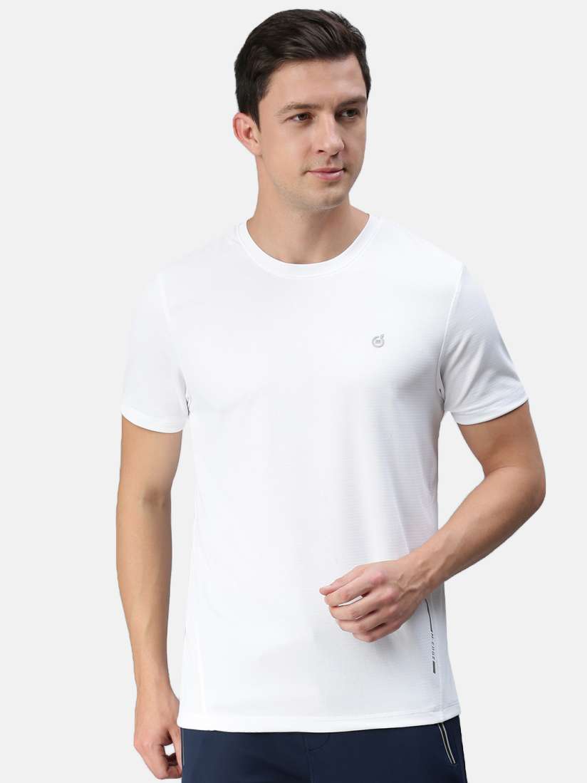 Buy Macroman M Series Men White Solid T shirt Tshirts for Men 20767726 Myntra