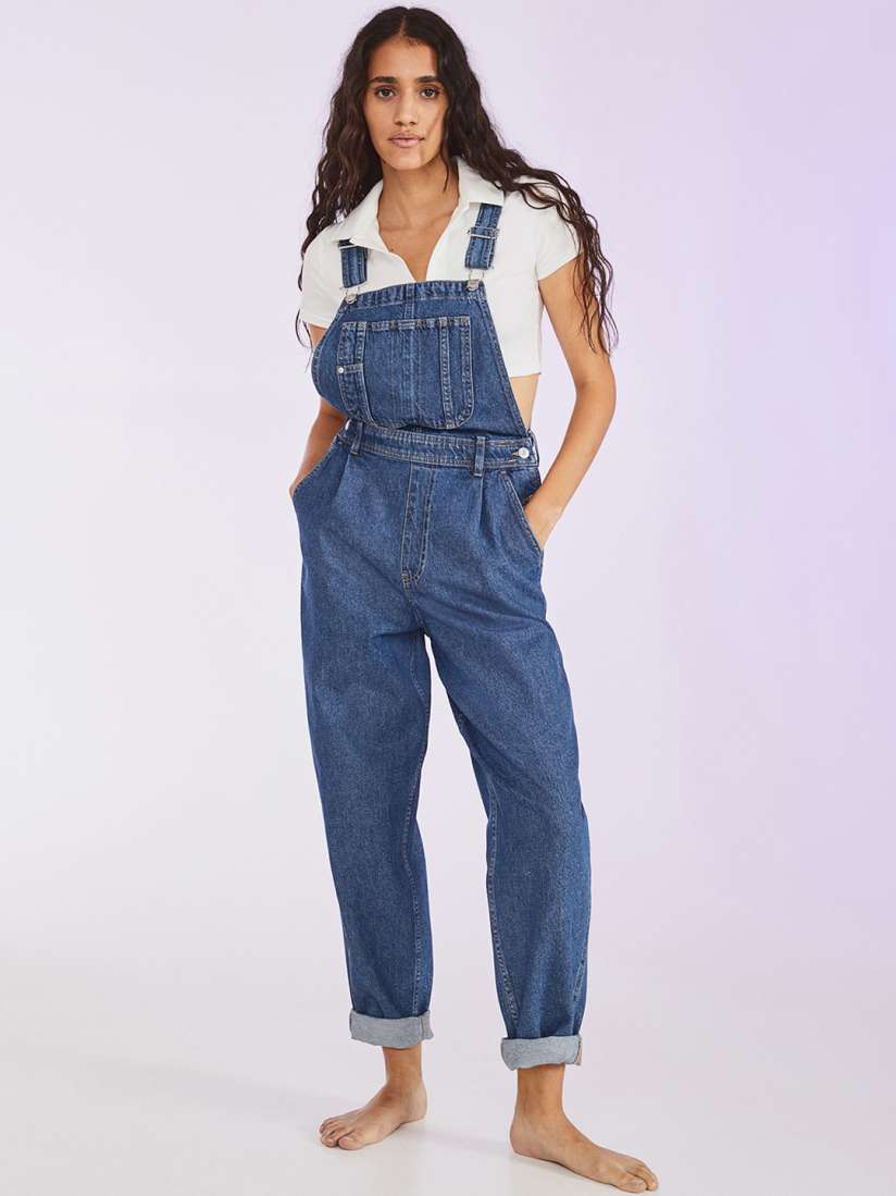 Mom fit dungarees top