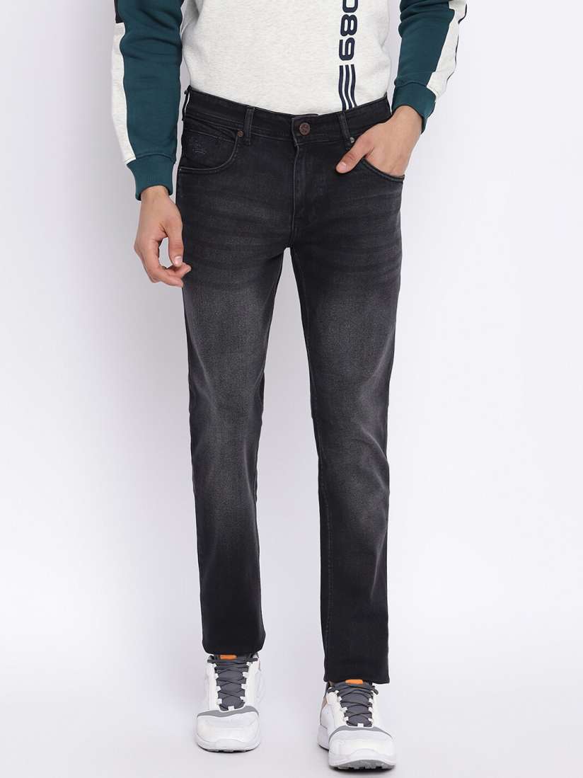 Black jeans on myntra top
