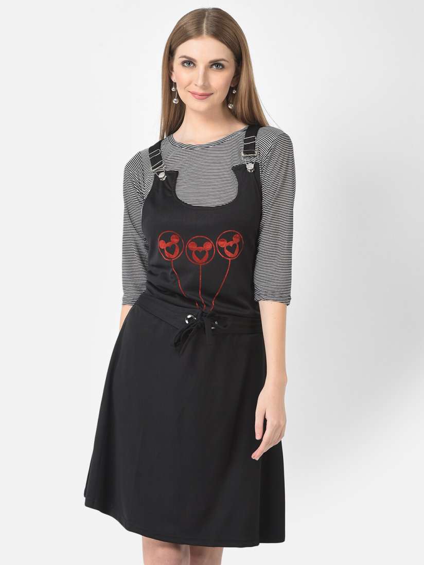 Dungaree dress myntra clearance