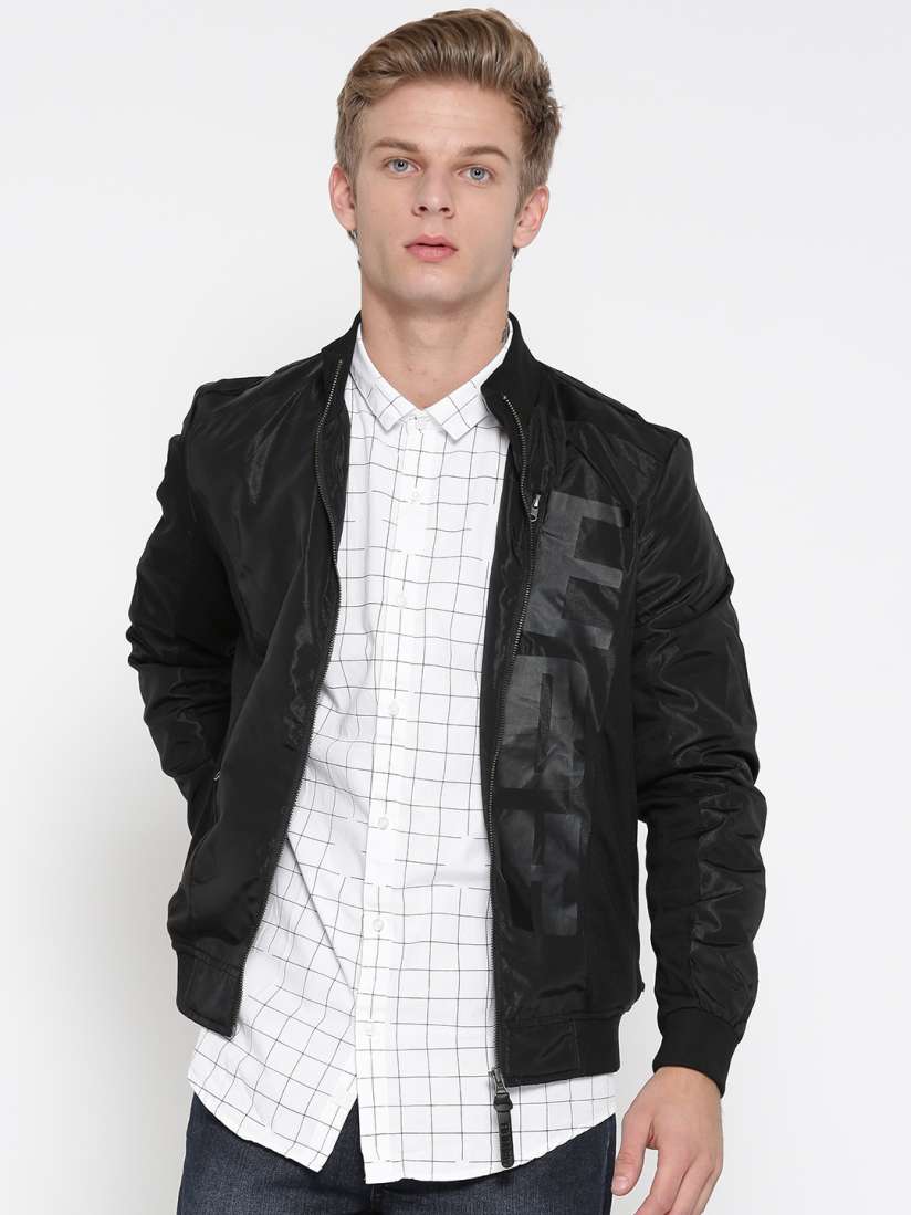 Buy Ed Hardy Men Black Printed Jacket Jackets for Men 2079130 Myntra
