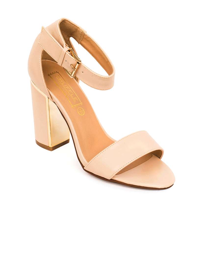 Buy Truffle Collection Women Nude Coloured Solid Heels Heels for Women 2080095 Myntra