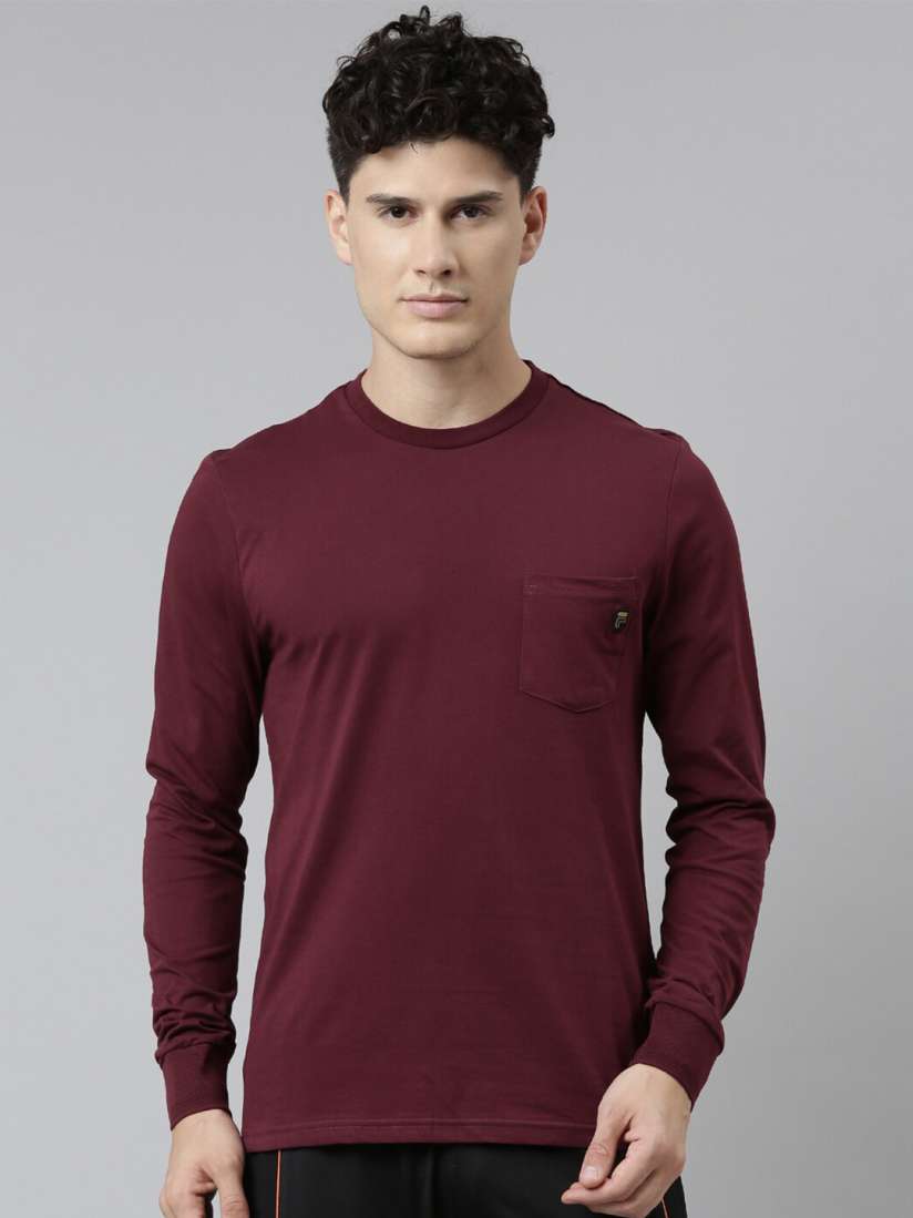 Buy FILA Men Maroon T shirt Tshirts for Men 20801144 Myntra