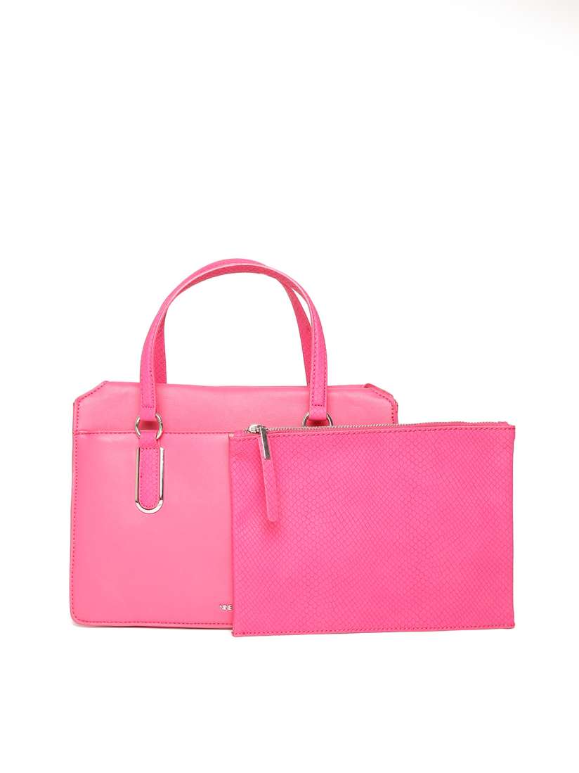 Buy Nine West Pink Solid Handheld Bag Handbags for Women 2080638 Myntra