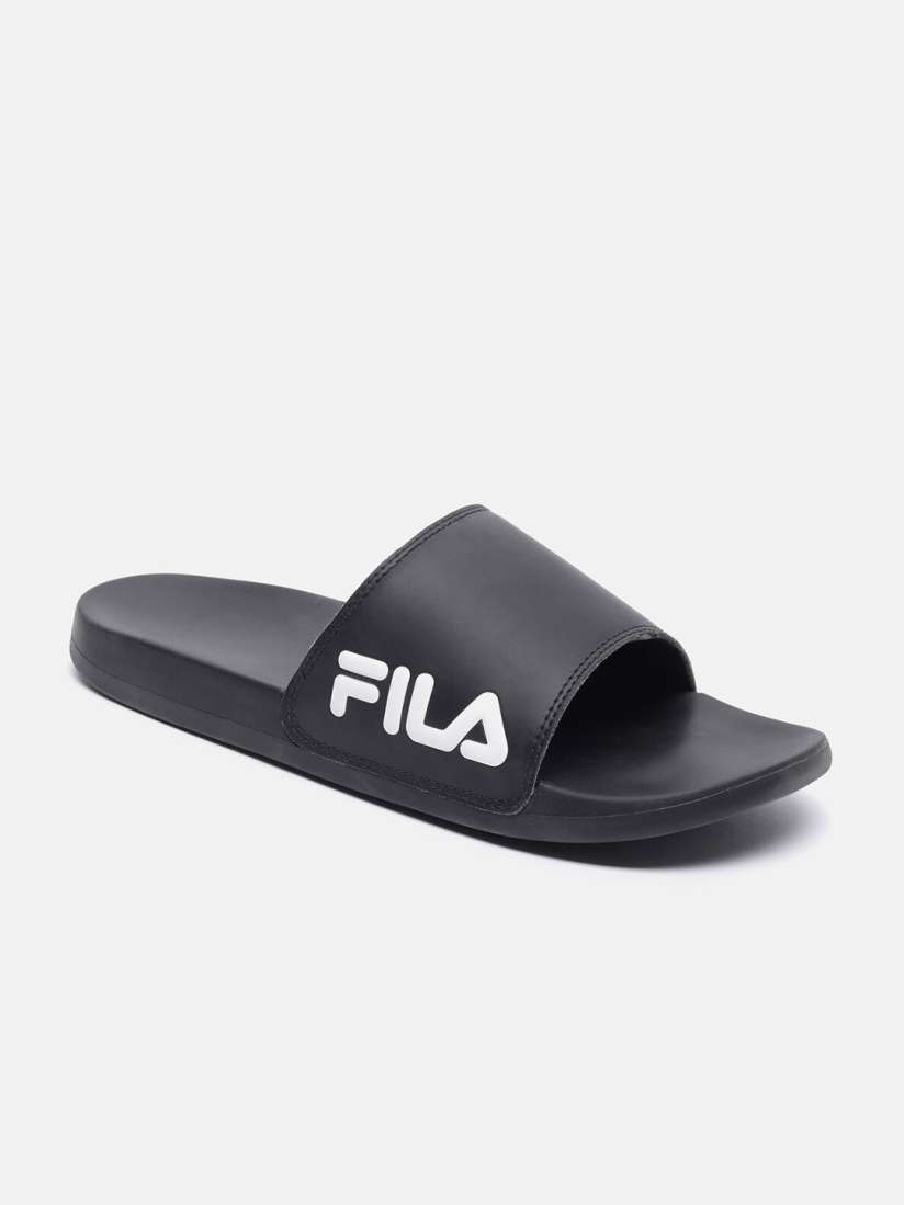 Buy FILA Men Black White Printed Sliders Flip Flops for Men 20818520 Myntra