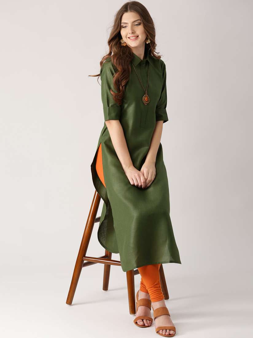Libas olive green kurta outlet