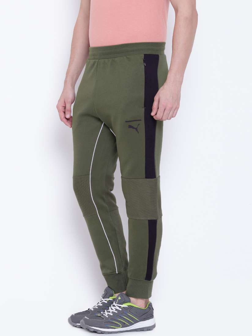 Buy Puma Men Olive Green Evo T7 Joggers Track Pants for Men 2082671 Myntra