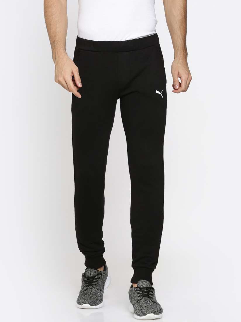 Buy Puma Black Slim Fit ESS Joggers Track Pants for Men 2082778 Myntra