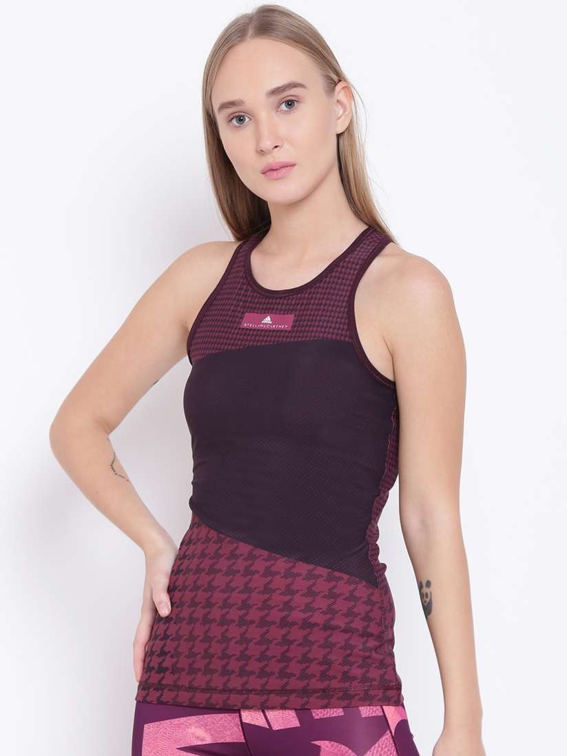 Buy ADIDAS Women Burgundy Train Mircle TA Printed Tank Top Tops for Women 2083100 Myntra