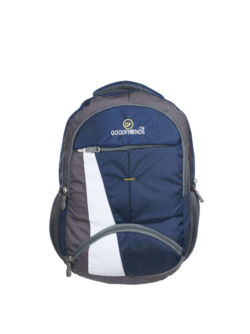Buy GOOD FRIENDS Unisex Blue Brand Logo Embroidered Light Weight Waterproof Laptop Backpack Backpacks for Unisex 20833276 Myntra