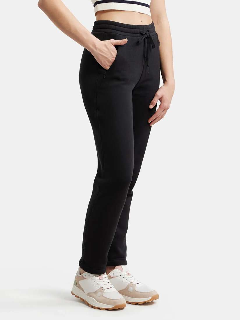 Buy Jockey Women Super Combed Cotton Relaxed Fit Trackpants with Zipper Pockets U110 Track Pants for Women 20833408 Myntra