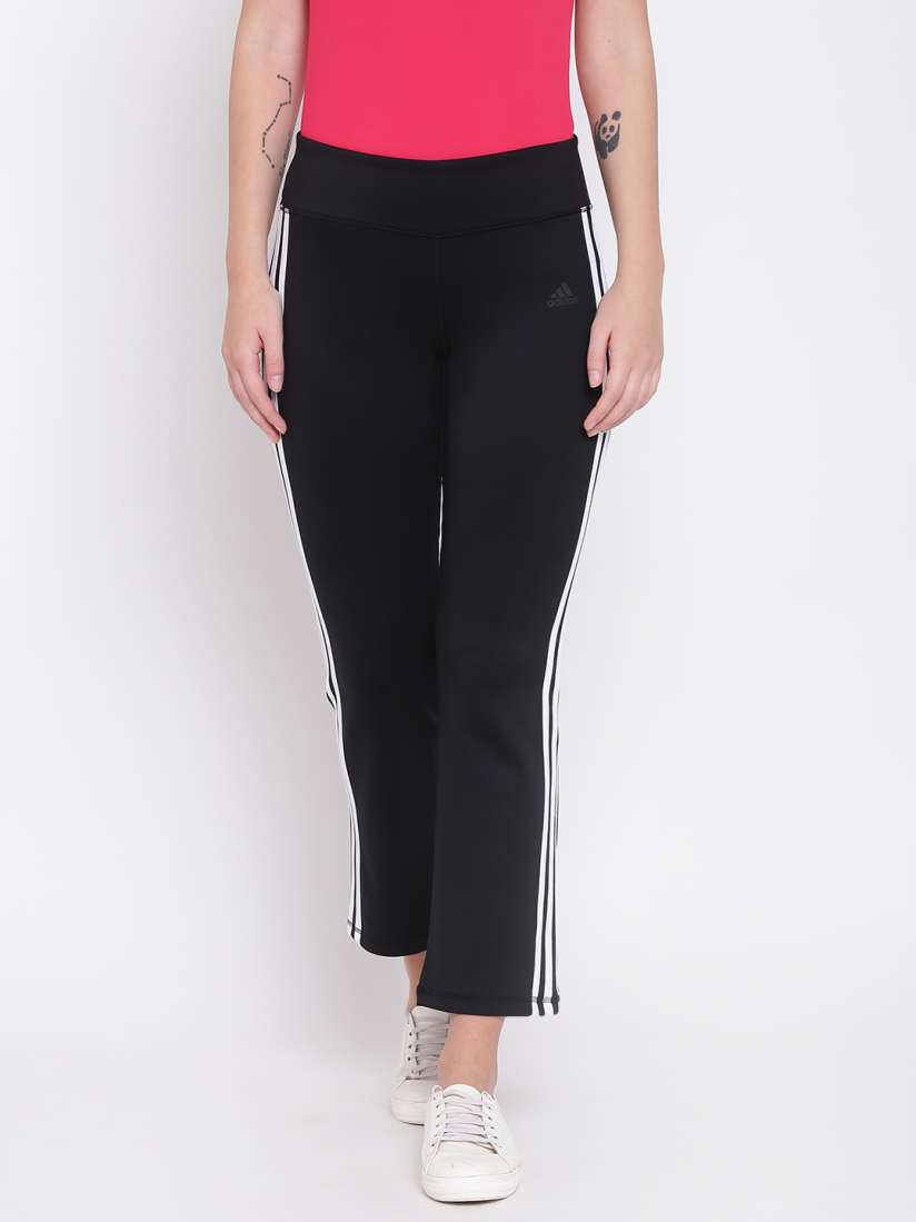 Buy ADIDAS Black Brushed 3S Ankle Length Track Pants Track Pants for Men 2083495 Myntra