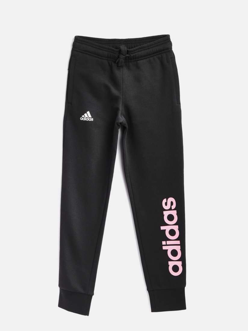 Buy ADIDAS Girls Black Linear Joggers Track Pants for Girls 2083507 Myntra