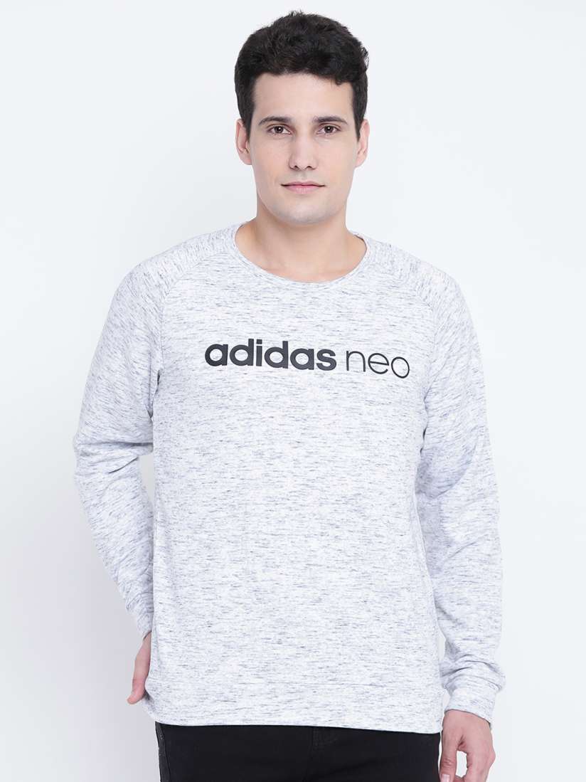 Buy Adidas NEO Men Grey Melange CE ML Printed Sweatshirt Sweatshirts for Men 2083641 Myntra