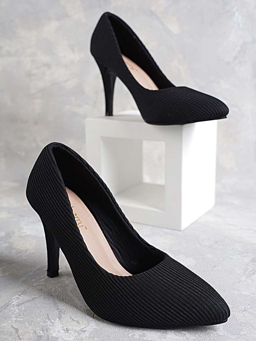 Buy DressBerry Women Black Stiletto Pumps Heels for Women 20838384 Myntra