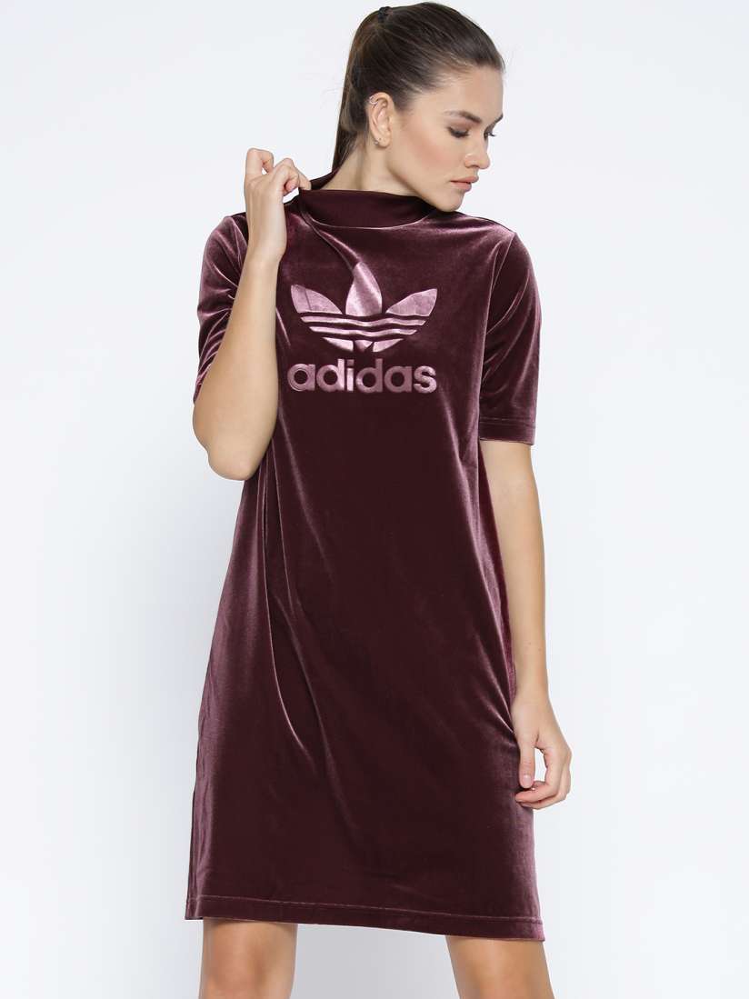 Adidas dress burgundy sales