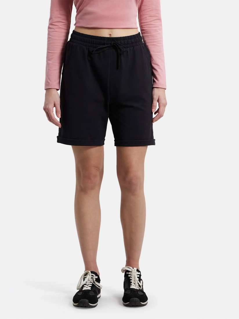 Buy Jockey Women Super Combed Cotton Rich Regular Fit Solid Shorts with Side Pockets AW23 Lounge Shorts for Women 20840434 Myntra