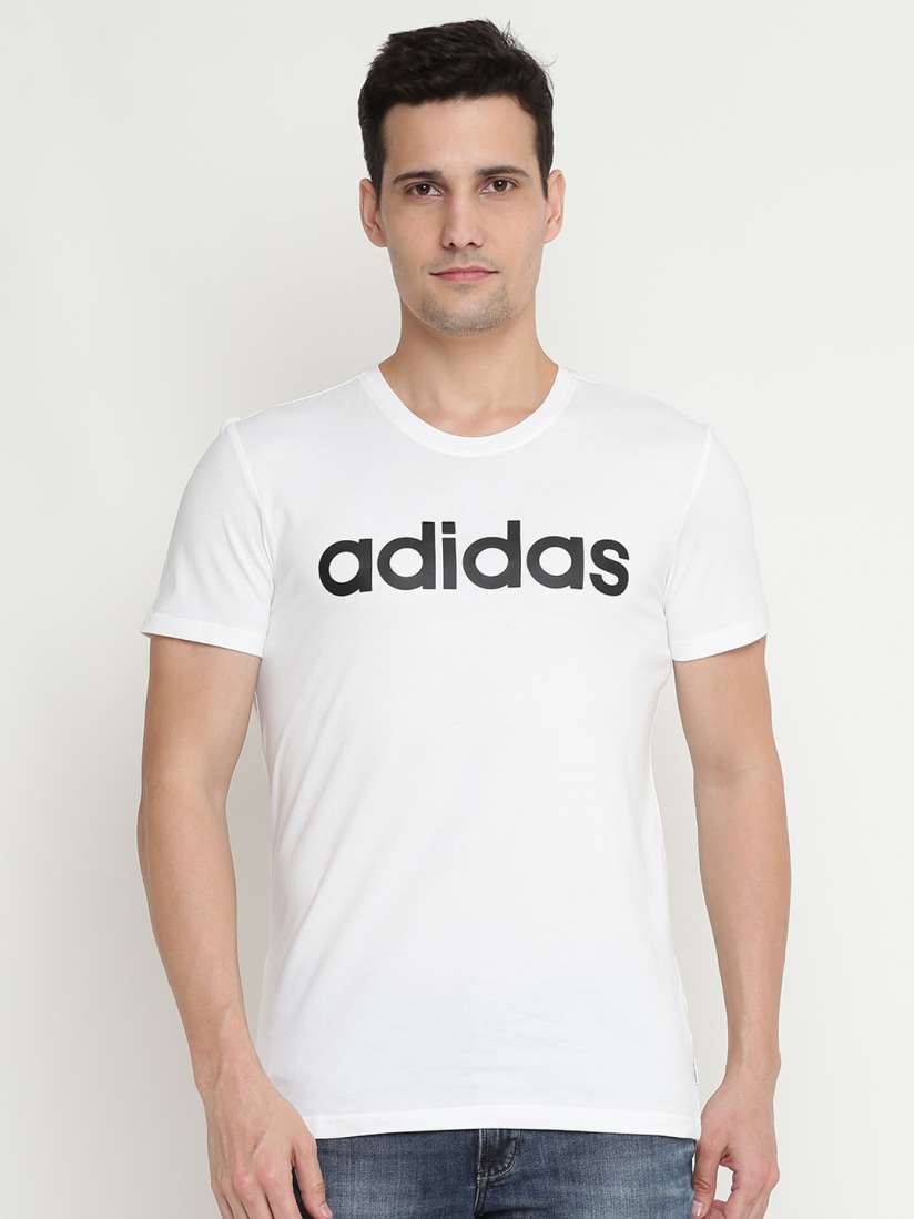 Buy ADIDAS NEO Men White CE Short sleeve Printed Round Neck Pure Cotton T shirt Tshirts for Men 2084115 Myntra