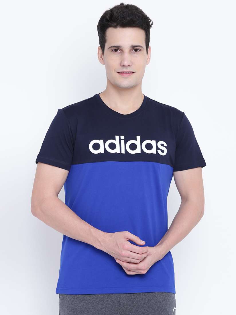 Buy ADIDAS NEO Men Blue CE CB Printed Round Neck T shirt Tshirts for Men 2084119 Myntra