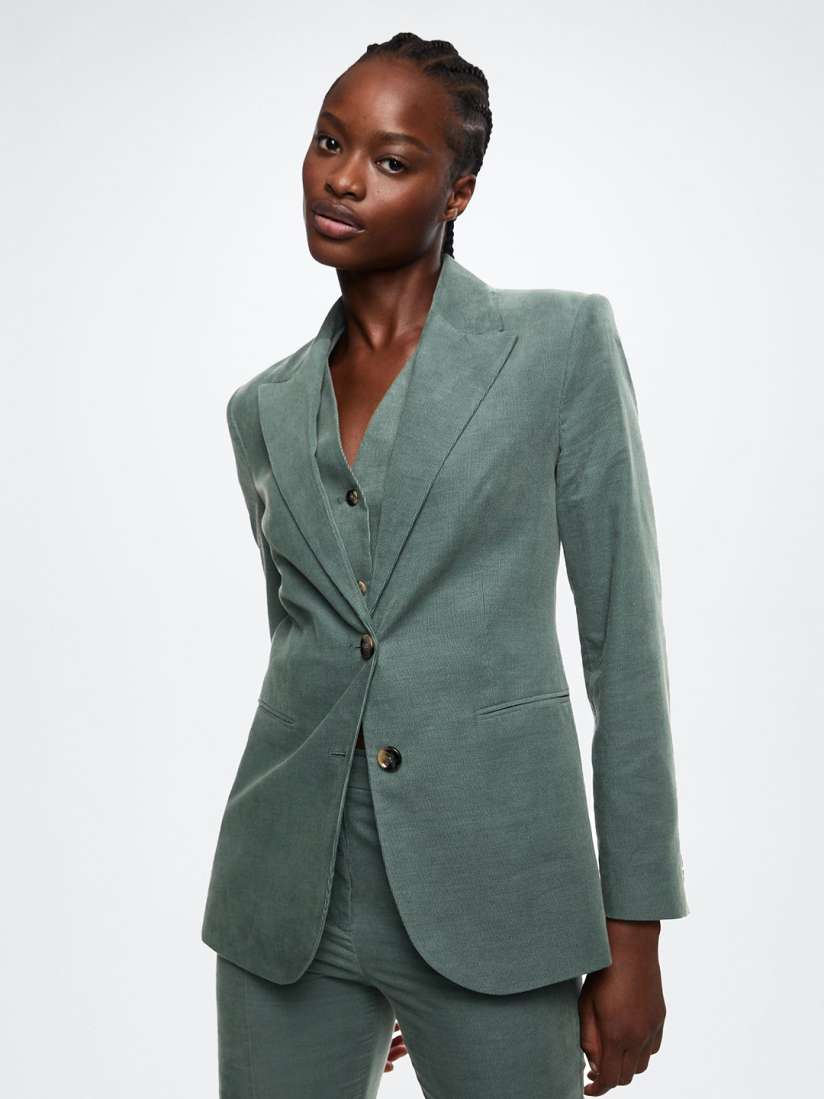 Mango green blazer on sale