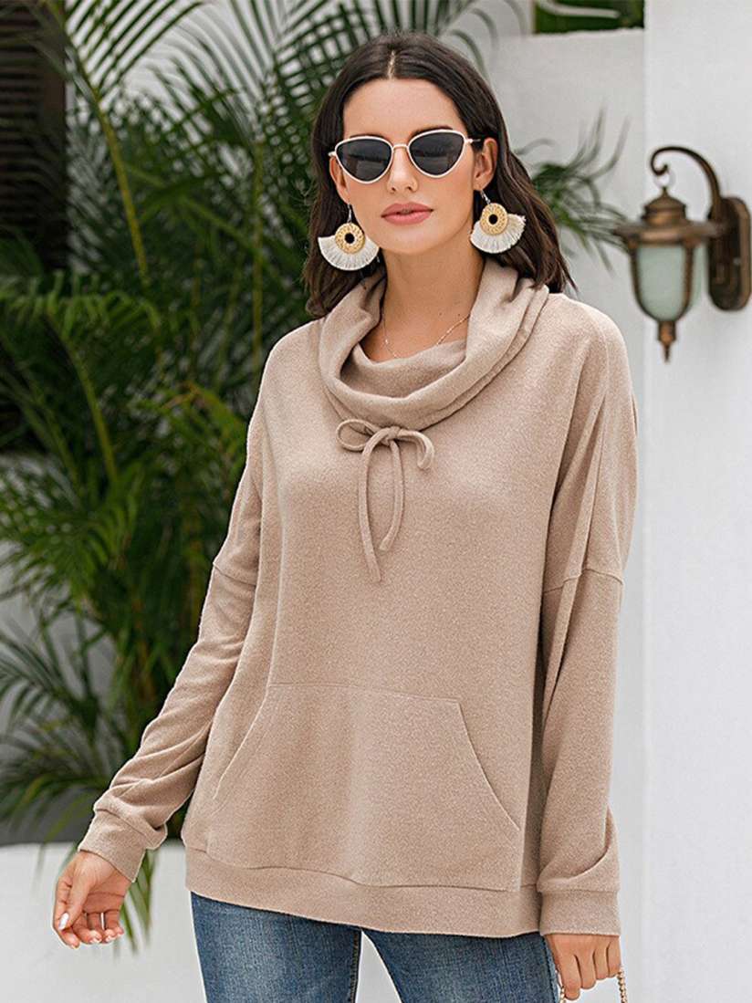 Buy StyleCast Long Sleeves Cowl Neck Sweatshirt Sweatshirts for Women 20842138 Myntra
