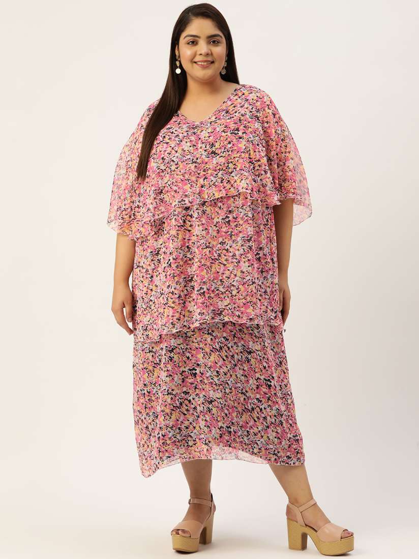 Buy theRebelinme Plus Size Layered Maxi Dress Dresses for Women 20842336 Myntra