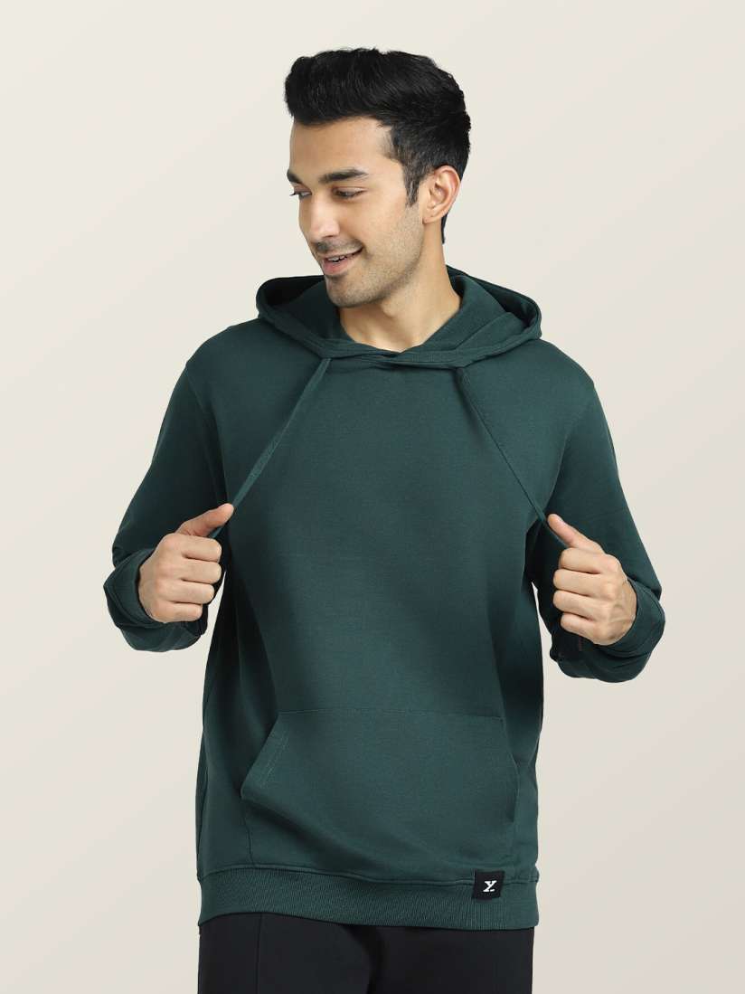 Buy XYXX Men Green Cruze French Terry Cotton Hoodie Sweatshirts for Men 20843762 Myntra