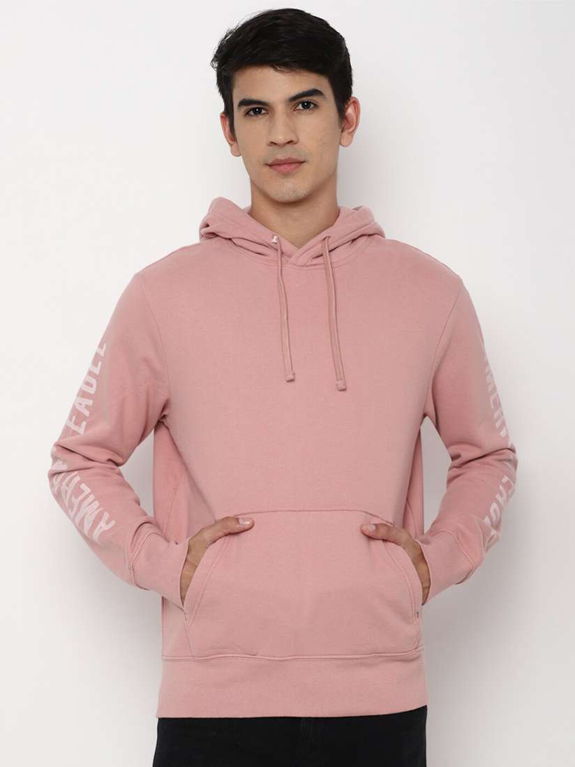 pink american eagle sweatshirts for men