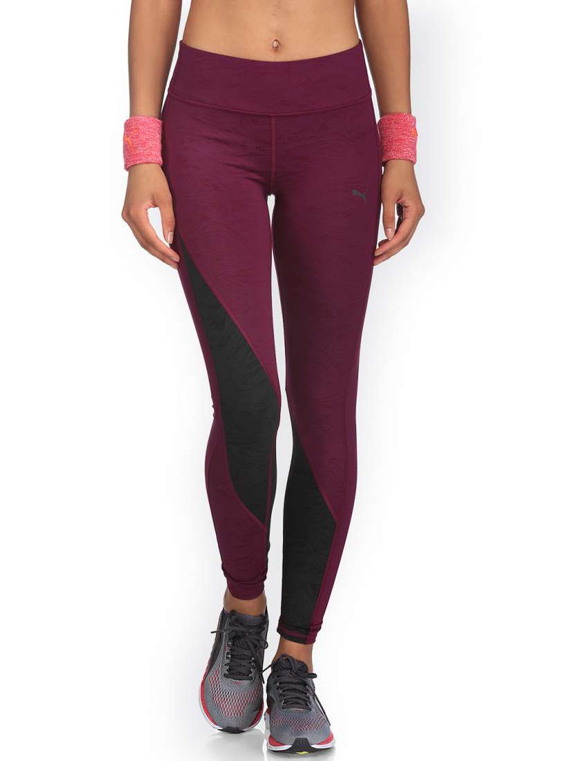 Buy Puma Women Purple CLASH Tights Tights for Women 2084469 Myntra