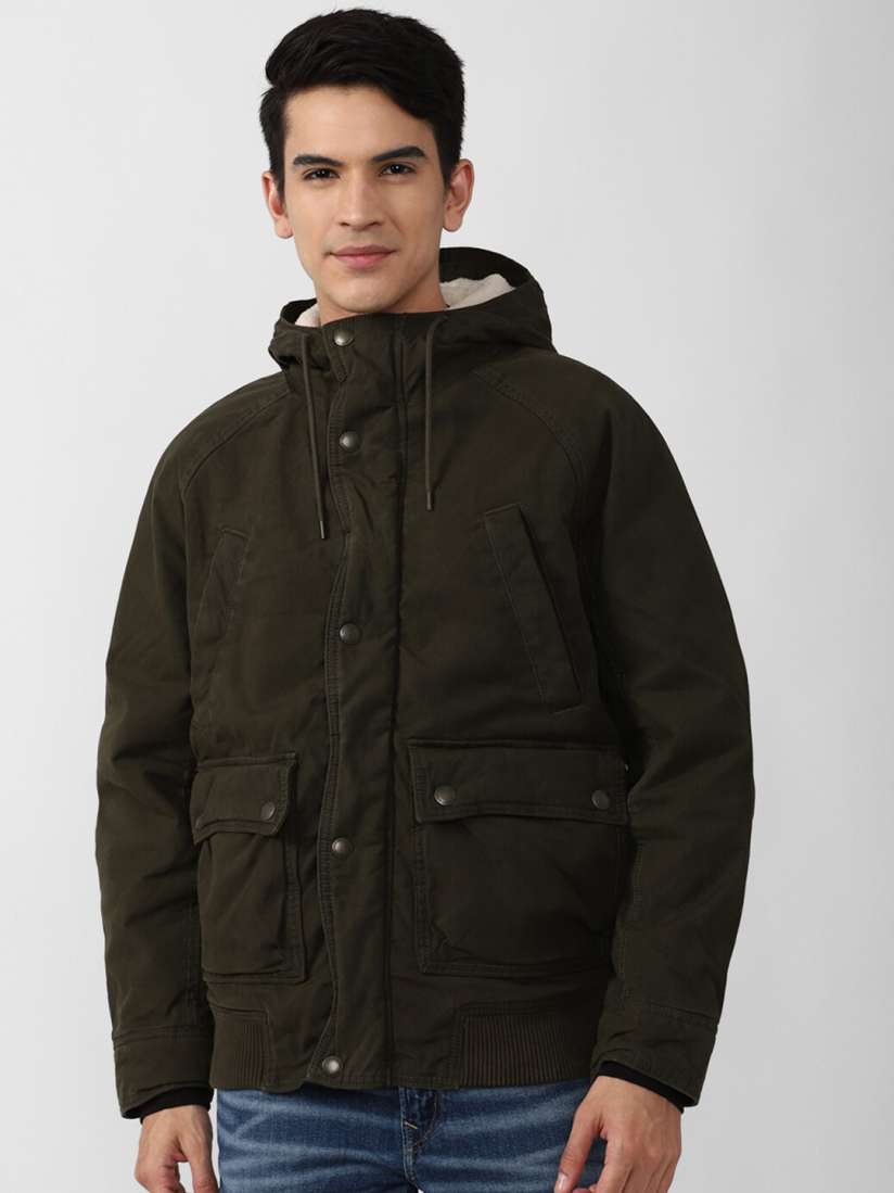 Buy AMERICAN EAGLE OUTFITTERS Men Olive Green Cotton Padded Jacket Jackets for Men 20845972 Myntra