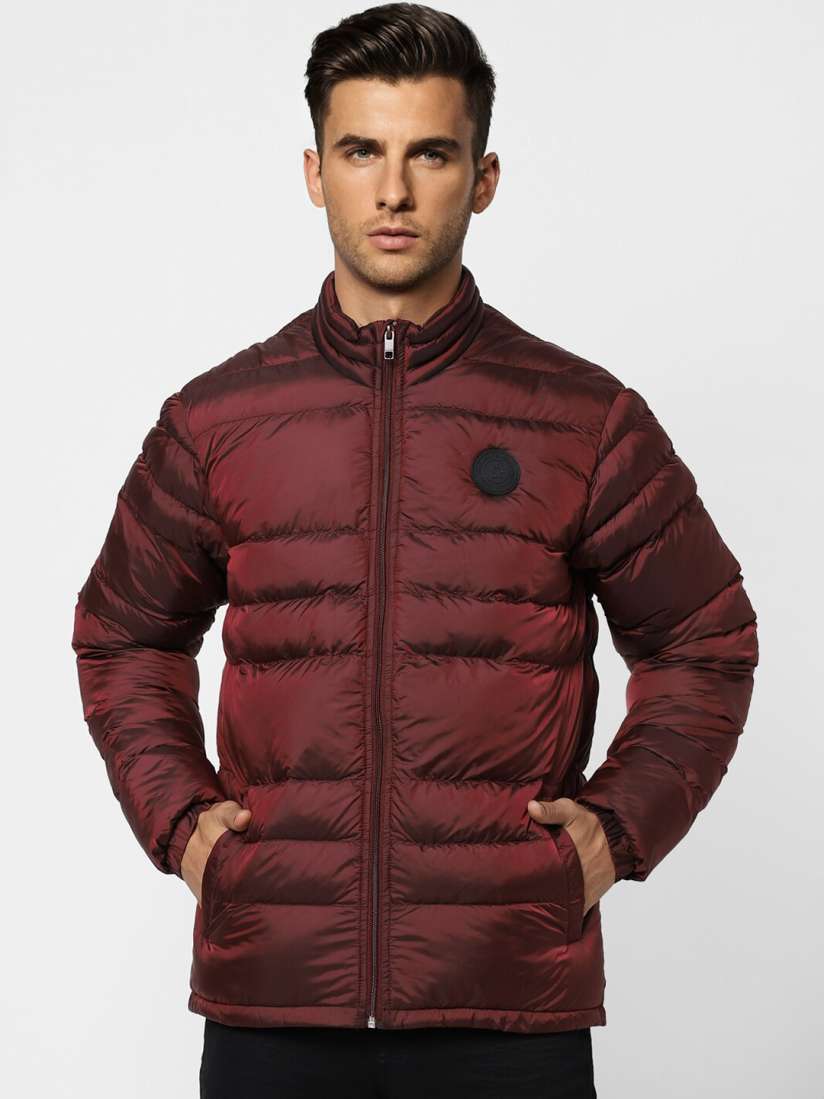Jack and jones maroon jacket outlet