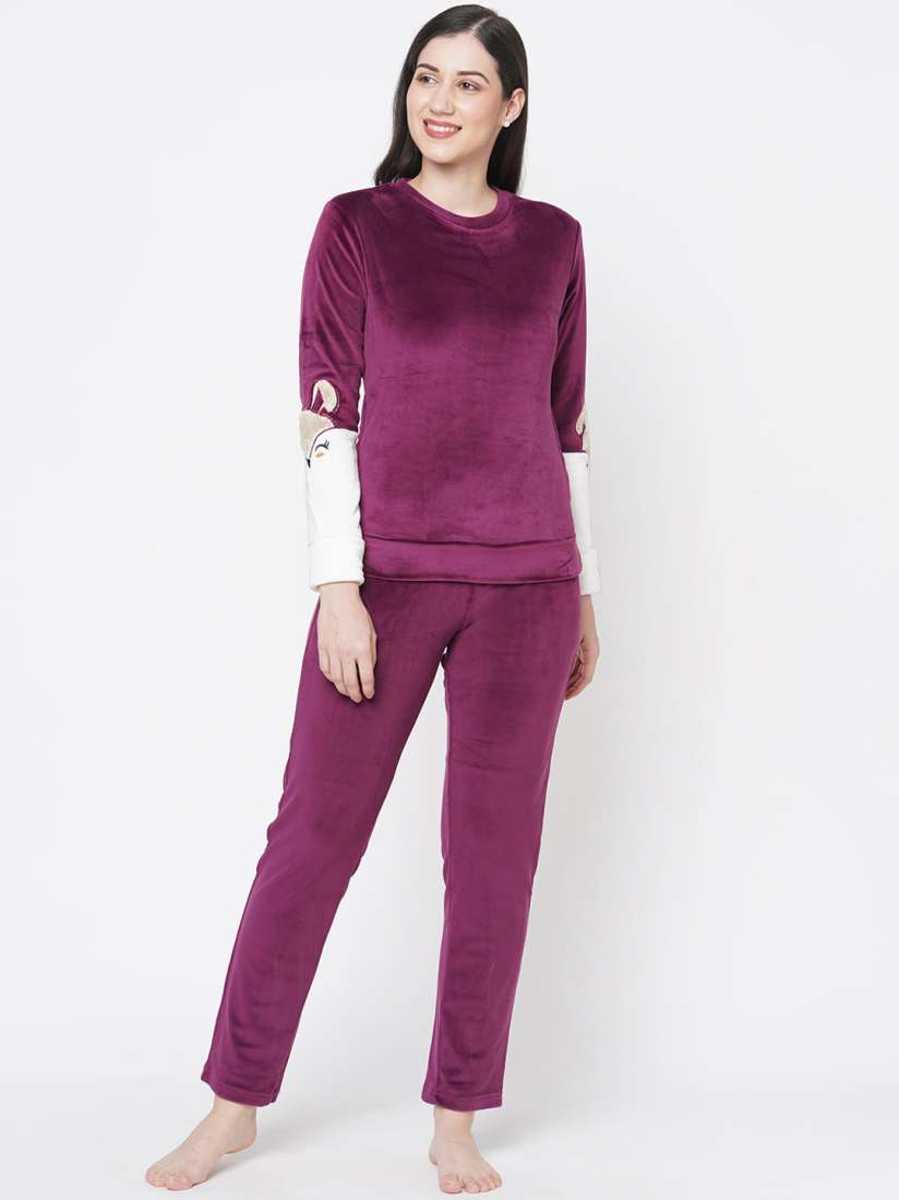 Sweet dreams velvet night suits cheap