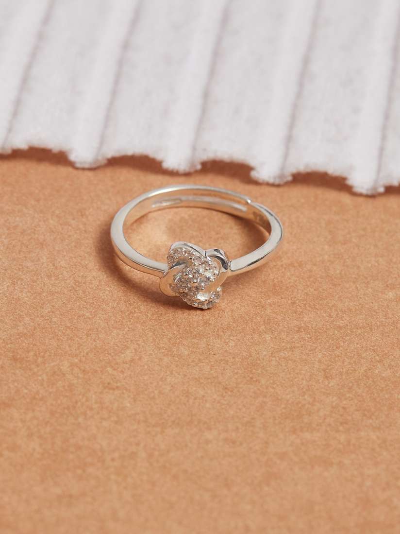 Buy Studio Voylla Women 925 Sterling Silver Stone Studded Adjustable Finger Ring Ring for Women 20848910 Myntra