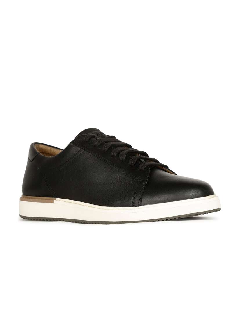 Buy Hush Puppies Men Black Textured Leather Sneakers Casual Shoes for Men 20854464 Myntra