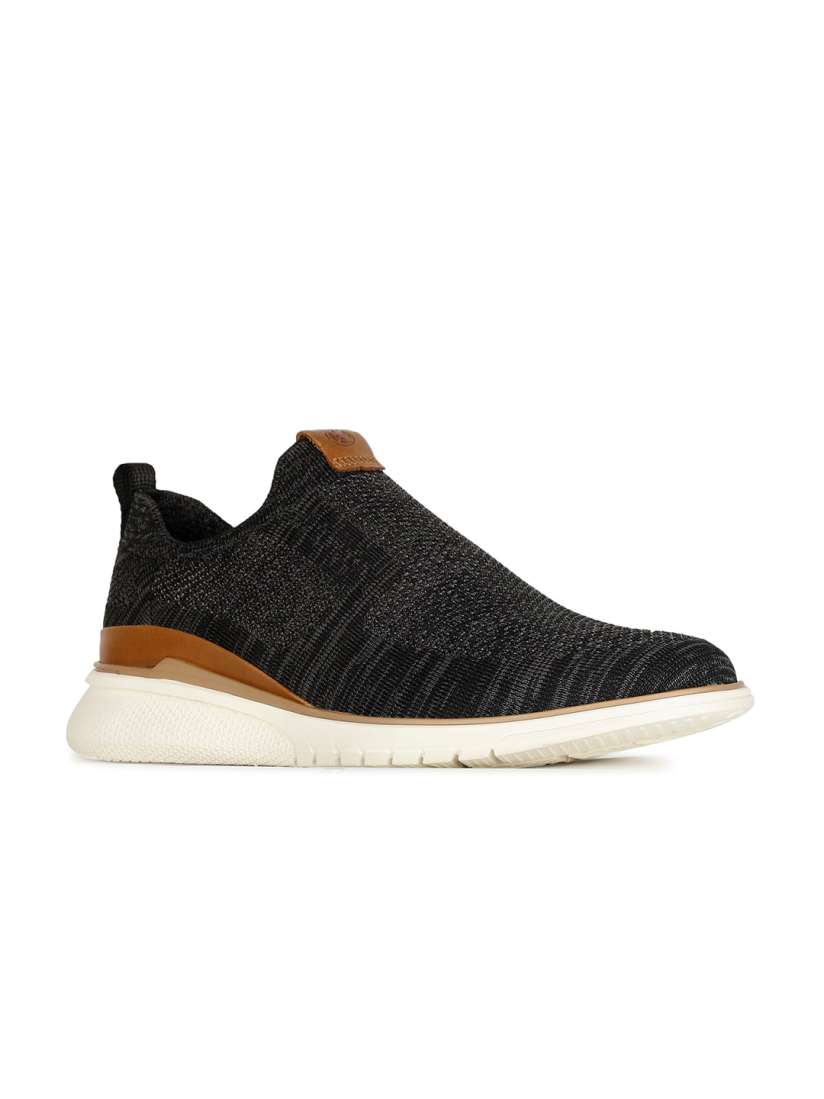 Buy Hush Puppies Men Black Woven Design Slip On Sneakers Casual Shoes for Men 20854474 Myntra