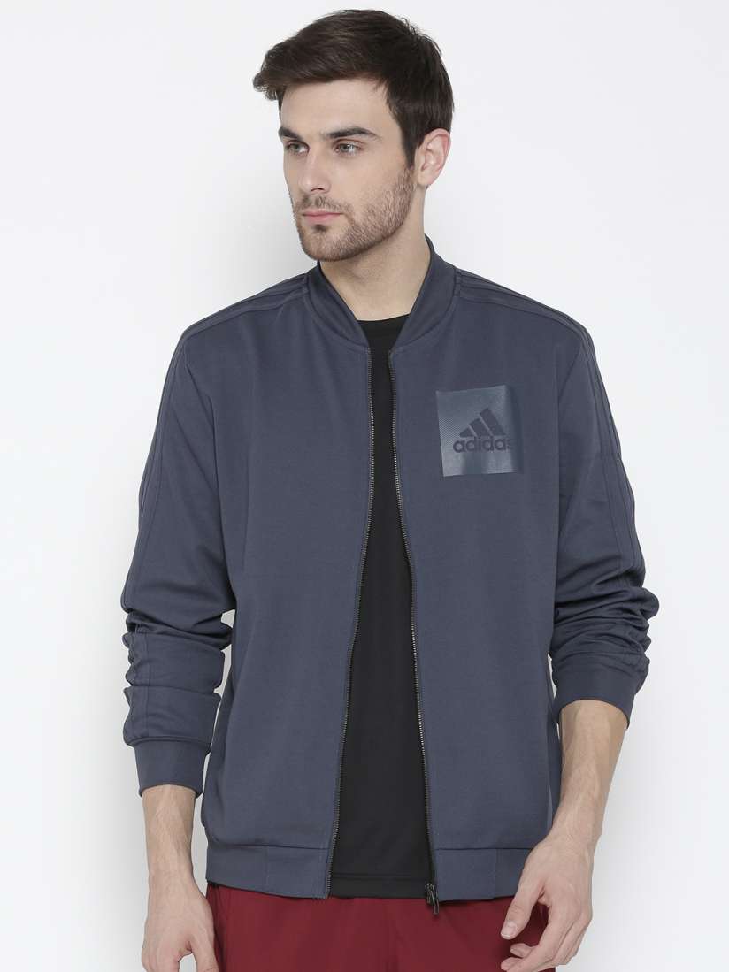 Buy ADIDAS Men Blue ID Solid Bomber Jacket Jackets for Men 2085741 Myntra