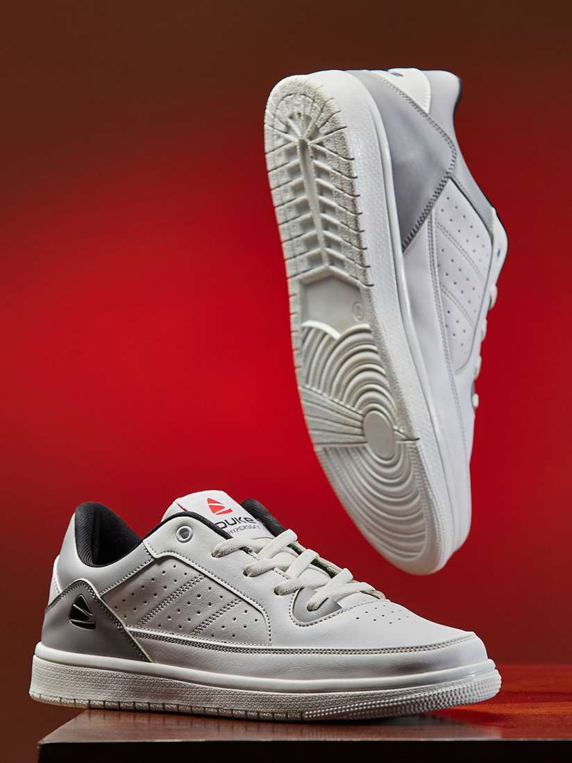 Buy Duke Men White Textured Sneakers Casual Shoes for Men 20857444 Myntra
