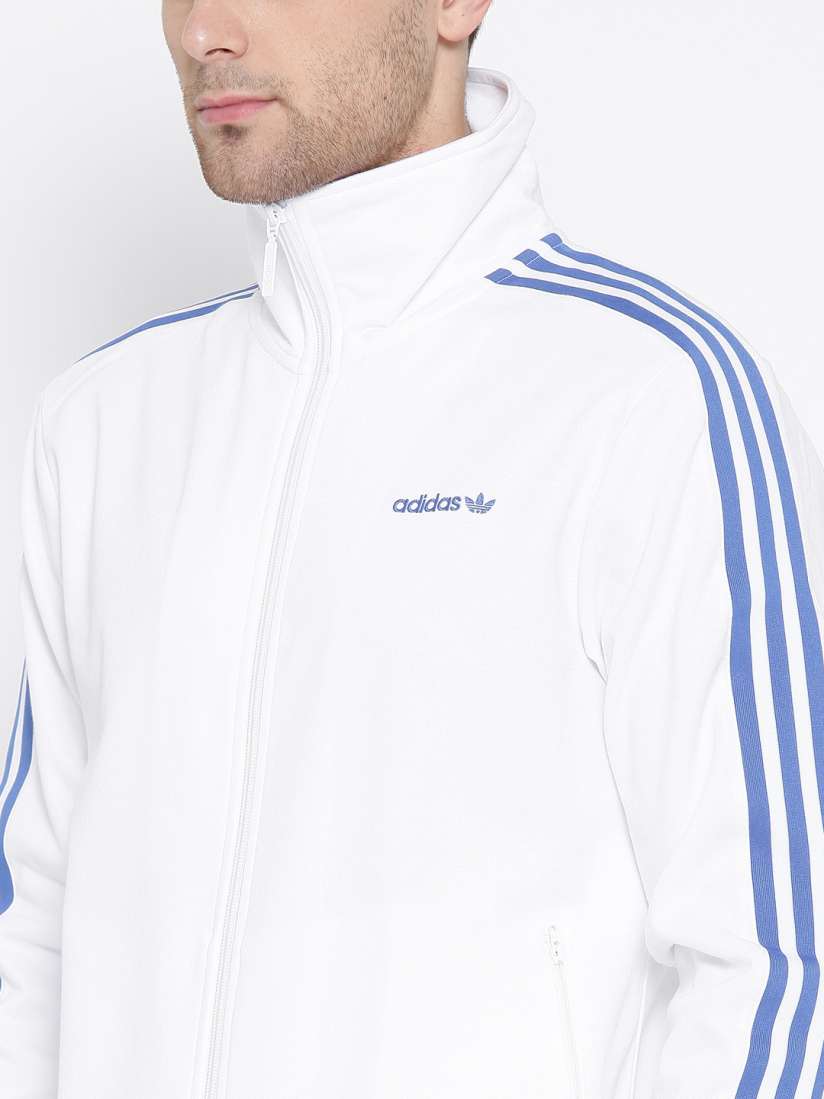 Adidas bomber jacket mens white cheap