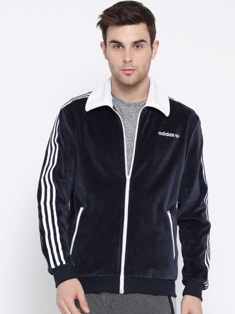 Adidas navy bomber jacket new arrivals
