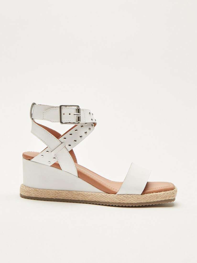 Buy DOROTHY PERKINS White Solid Leather Wedges with Embellished Detail Heels for Women 20861614 Myntra