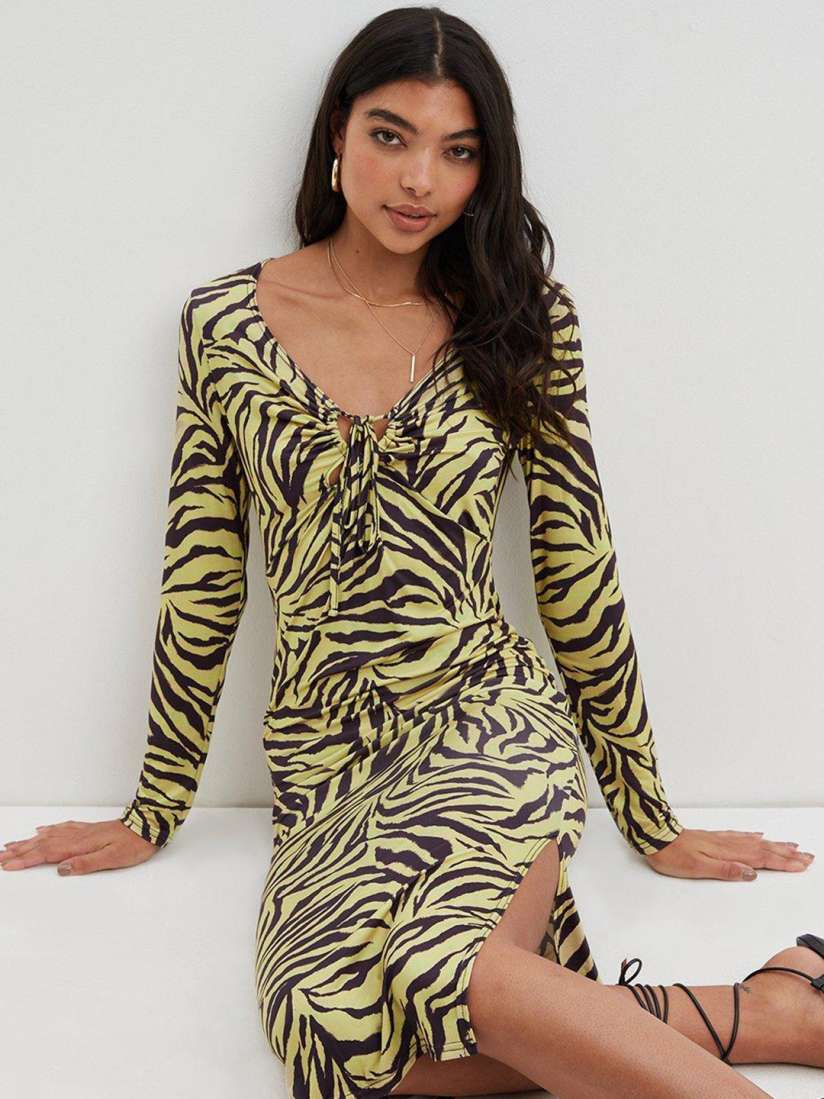 Dorothy perkins tiger print dress sales