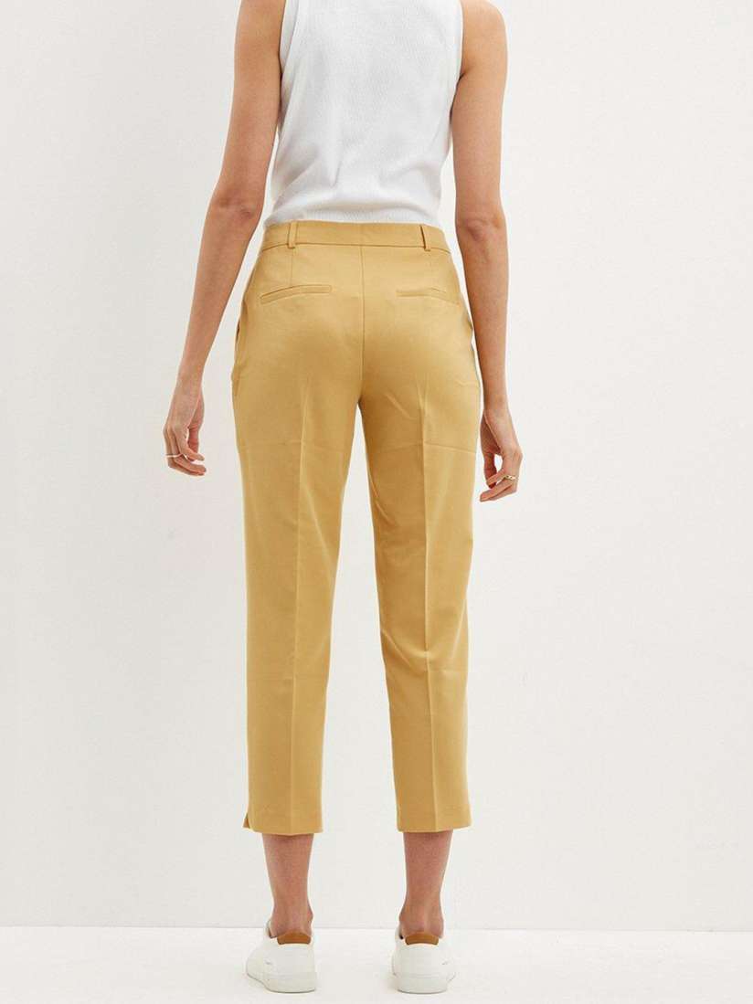 Buy DOROTHY PERKINS Women Yellow Slim Fit Trousers Trousers for Women 20861718 Myntra