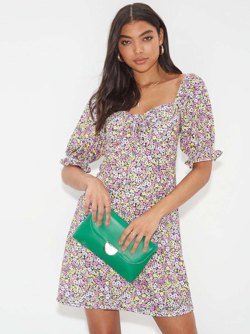 Buy DOROTHY PERKINS Black Pink Floral Print A Line Dress Dresses for Women 20861912 Myntra