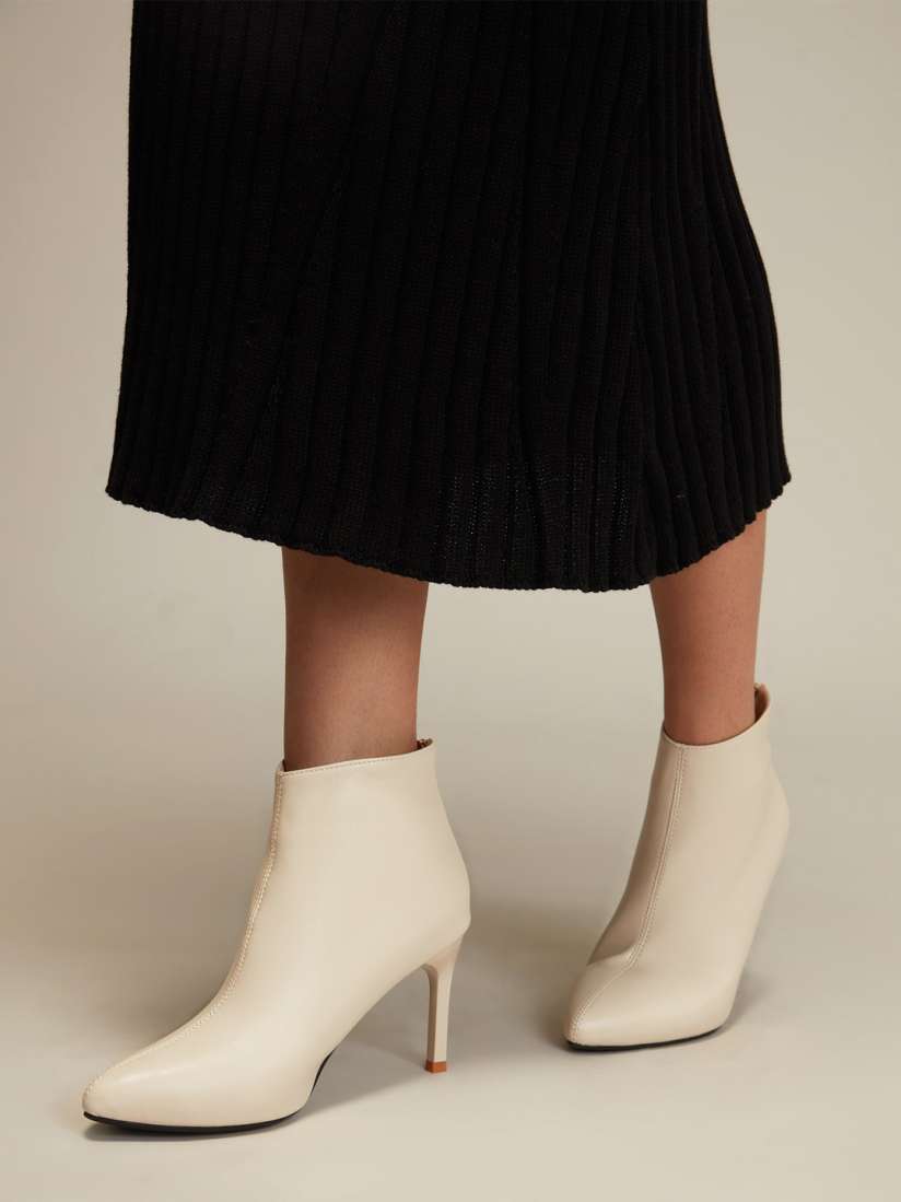 Cream colored boots store