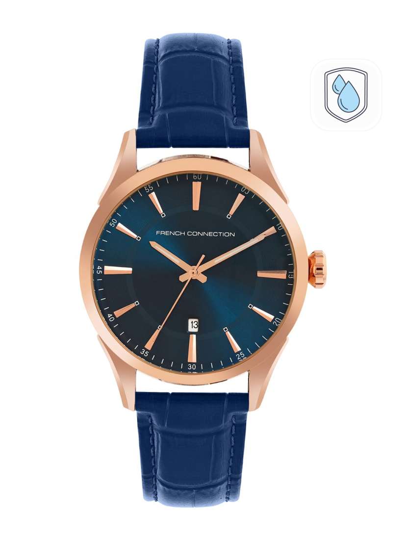 Mens blue leather watch shop