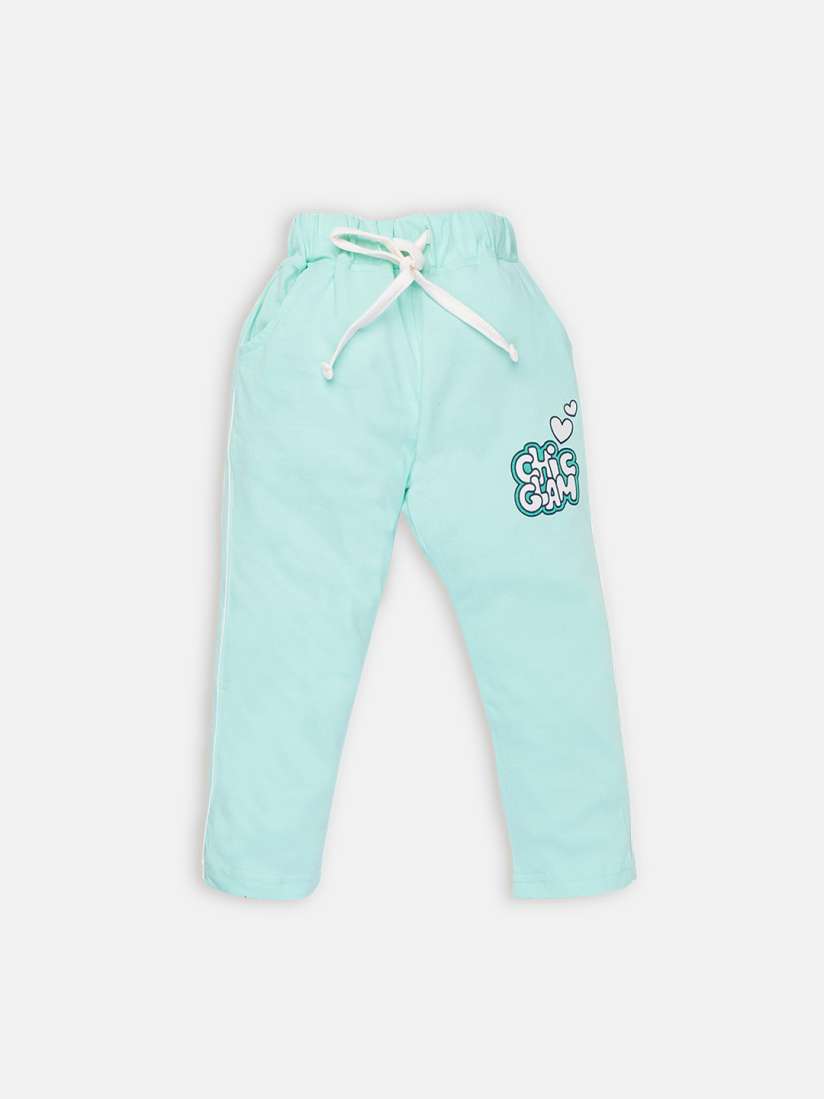 Buy AMUL Kandyfloss Girls Sea Green Solid Pure Cotton Track Pants Track Pants for Girls 20872186 Myntra