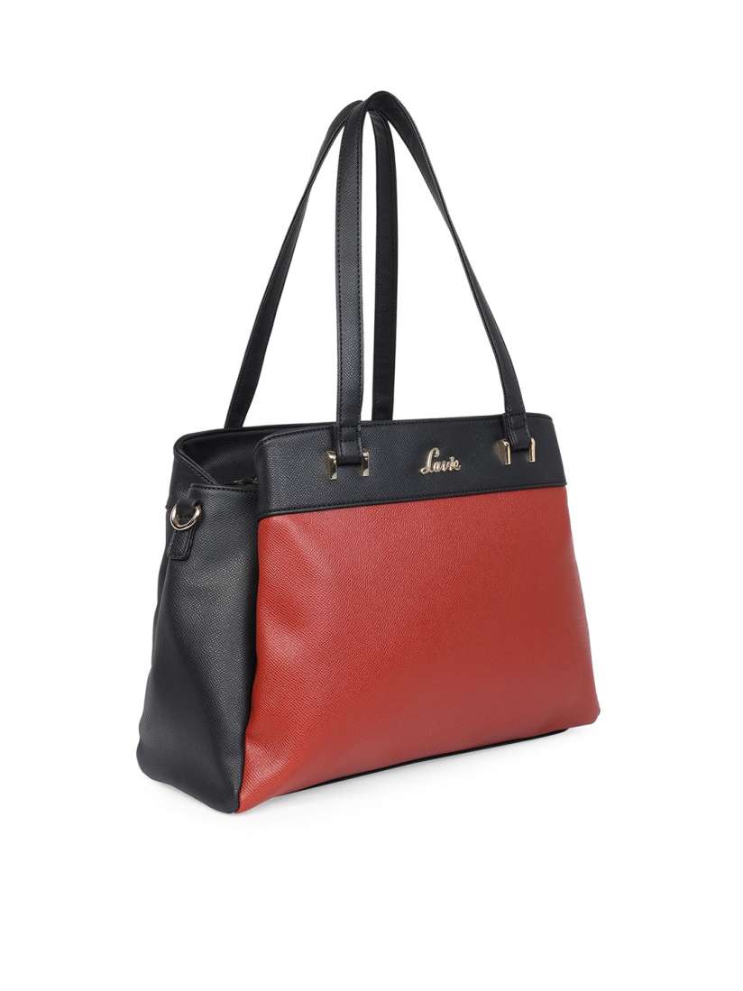 Buy Lavie Red Colourblocked Structured Shoulder Bag Handbags for Women 20877218 Myntra